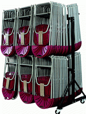 Chariot pour chaises pliantes Magenta 3